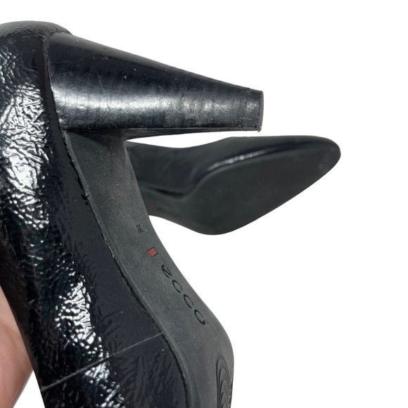 Ecco Shape Stiletto Black Pump Women's Size 39 8/8.5 - Picture 7 of 7